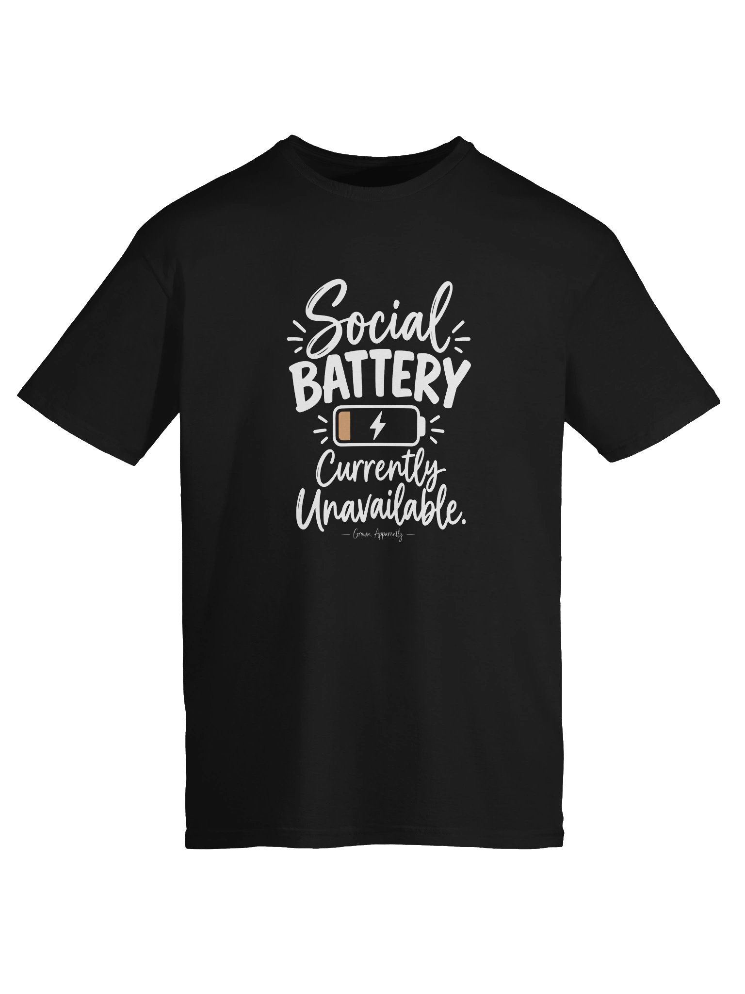 Social Battery: Currently Unavailable Tee product image (64)