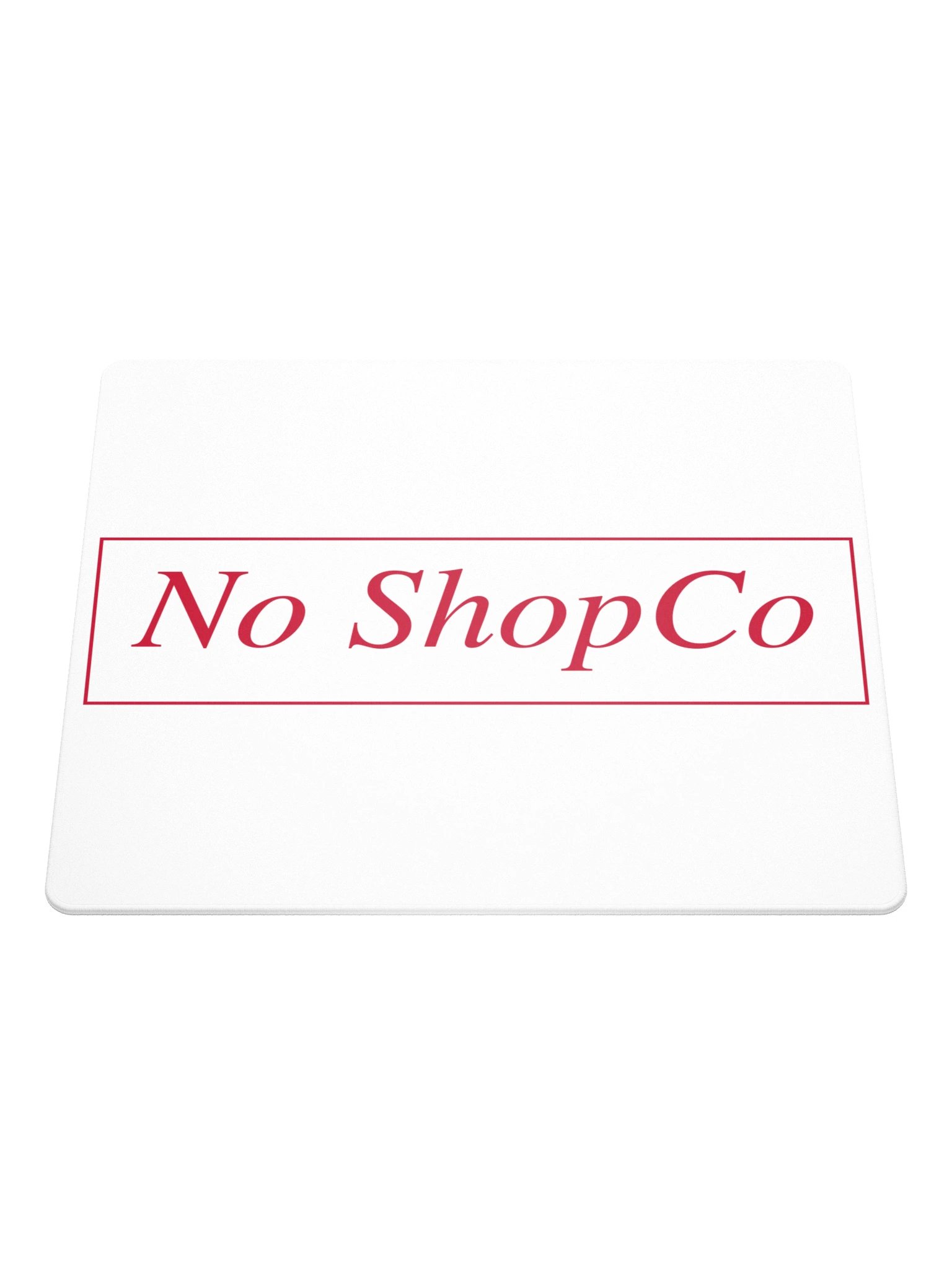 No ShopCo Gaming Mouse Pad - Red on White product image (1)