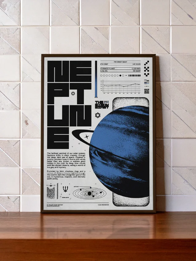 Dominion : Neptune — Bold Brutalist Digital Print for Modern Interior product image (1)