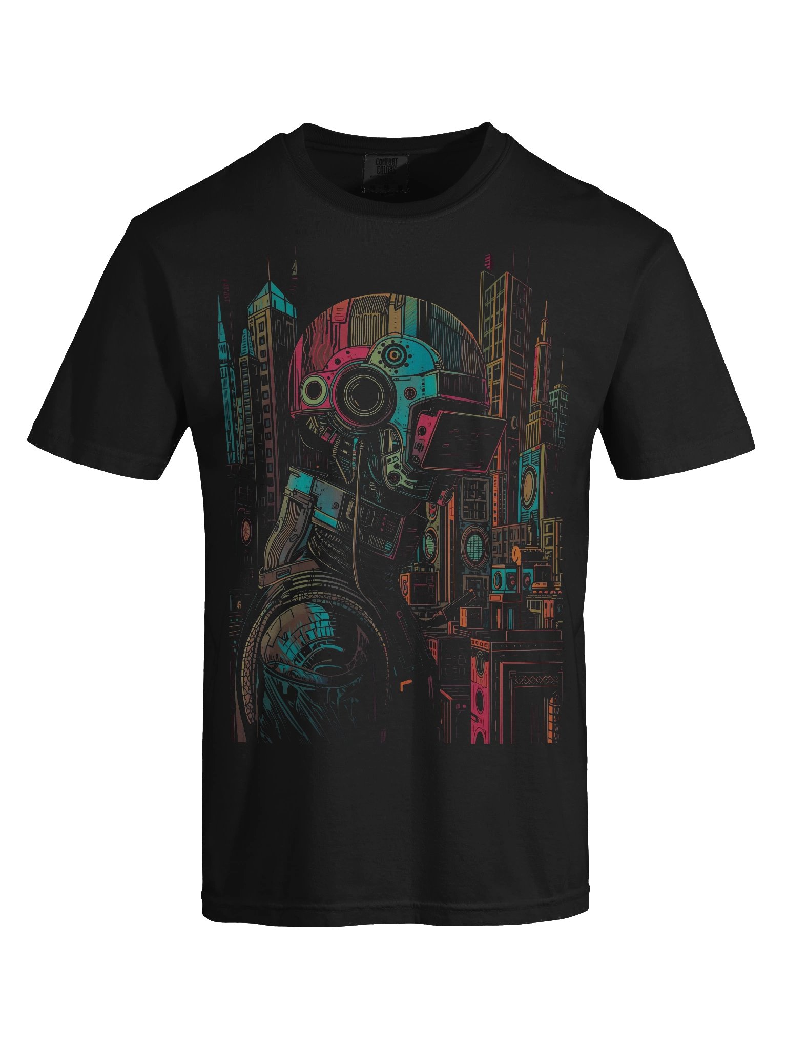 Future Metropolis Mech Heavyweight T-Shirt product image (2)