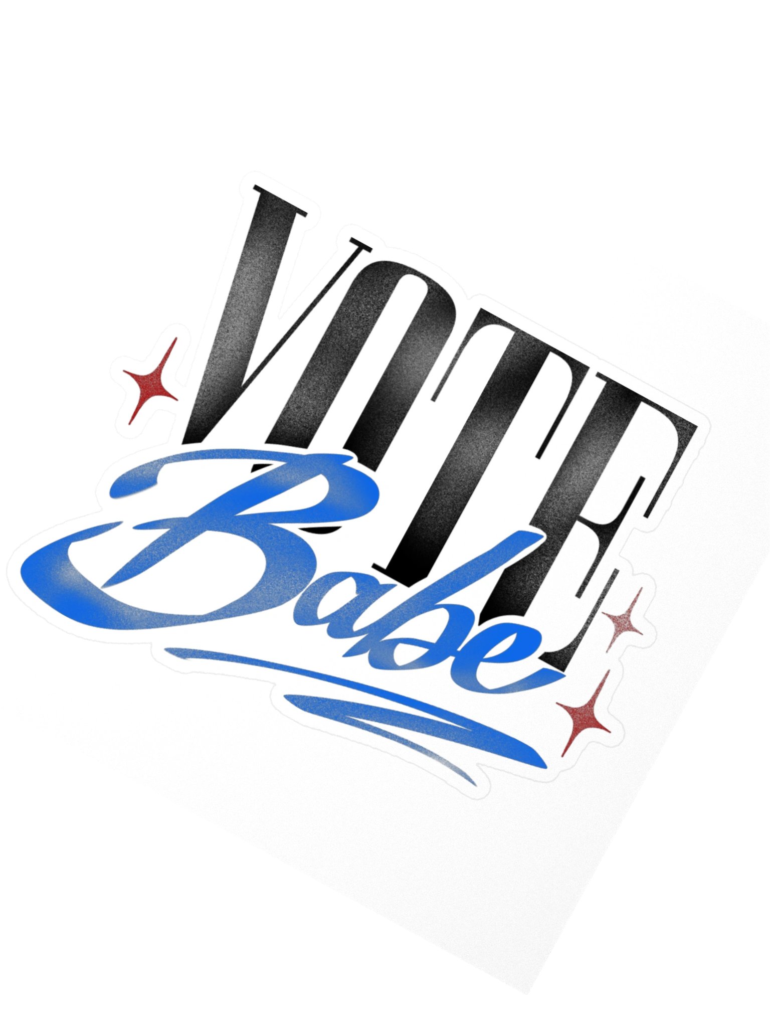 Vote Babe Kiss Cut Sticker product image (2)