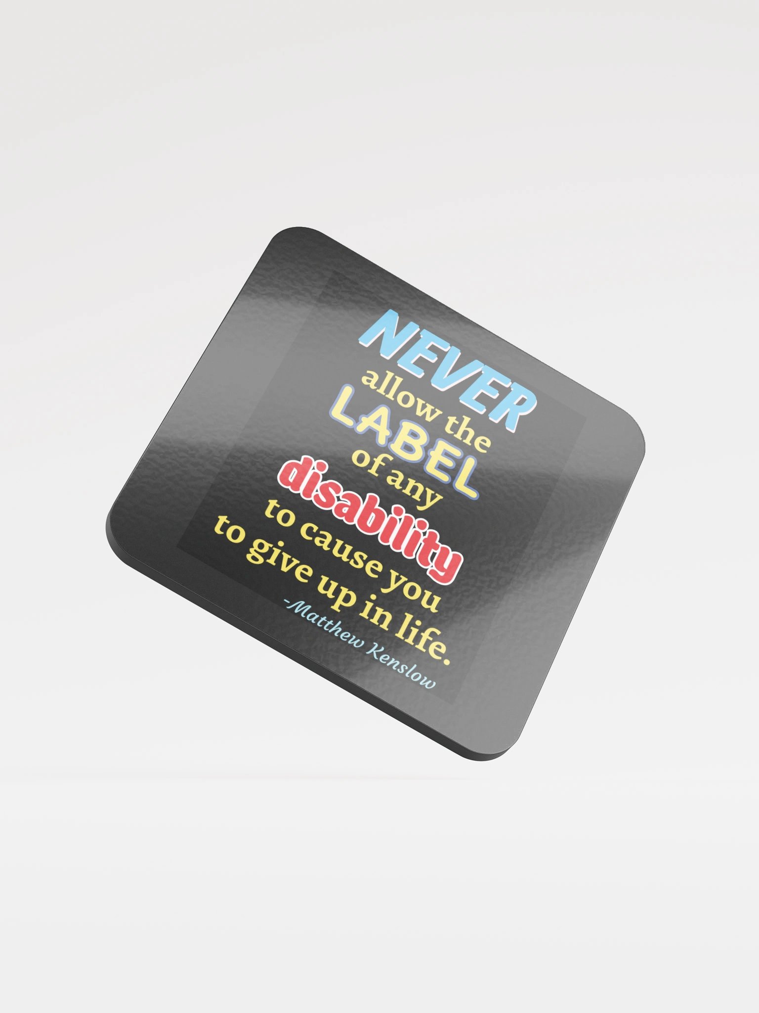 Glossed Cork Coaster [Quote 3] product image (1)