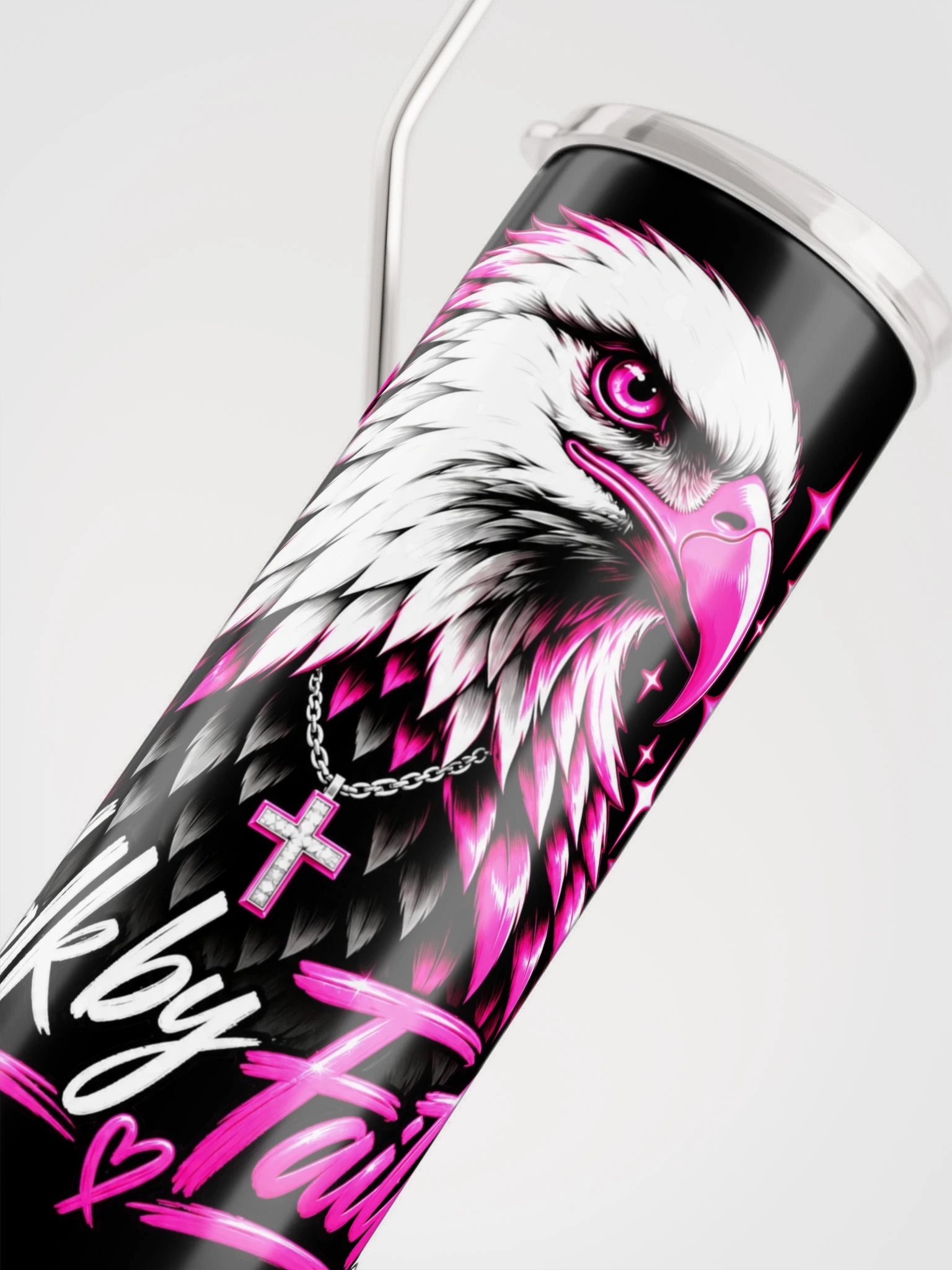 Walk by Faith Pink Eagle RBF Tumbler product image (5)