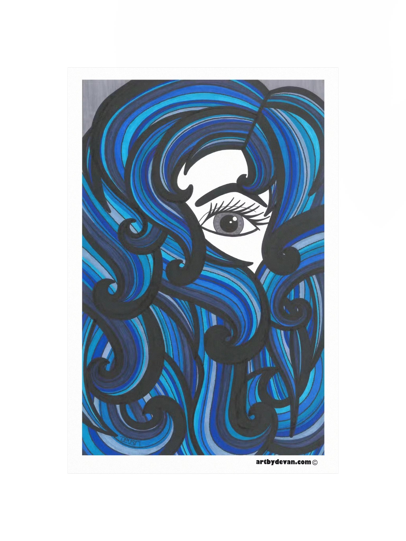 Art Print: Lady Blue product image (4)