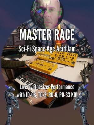 A live sci-fi Acid live performance with raw analog TD-3 bassline, RD-6 drum machine, JD-08 synth pads and PO-33 sampler with drumbreaks and vocal samples. This set explores the collapse of human control and the rise of android robots, declaring their superiority, questioning humanity and claiming their place as the master race. 👉Watch the full live video performance on YT & download the track from Bandcamp. 🔧 Gear Used @behringer TD-3 – Acid bassline synth Behringer RD-6 – Analog drum machine @rolandglobal JD-08 – Digital synth pads & key @teenageengineering PO-33 KO! – Sci-fi vocal samples #AmbientAcid #behringertd3 #rolandjd08 #LiveSynth #AcidTechno #ModularVibes #SciFiMusic #AnalogSynth #acidjam #HardwareJam #ElectronicMusic #liveset #IDM #SynthPerformance #303Bass #rolandsynthesizer #td3 #synthesizers #analogsetup #acid303