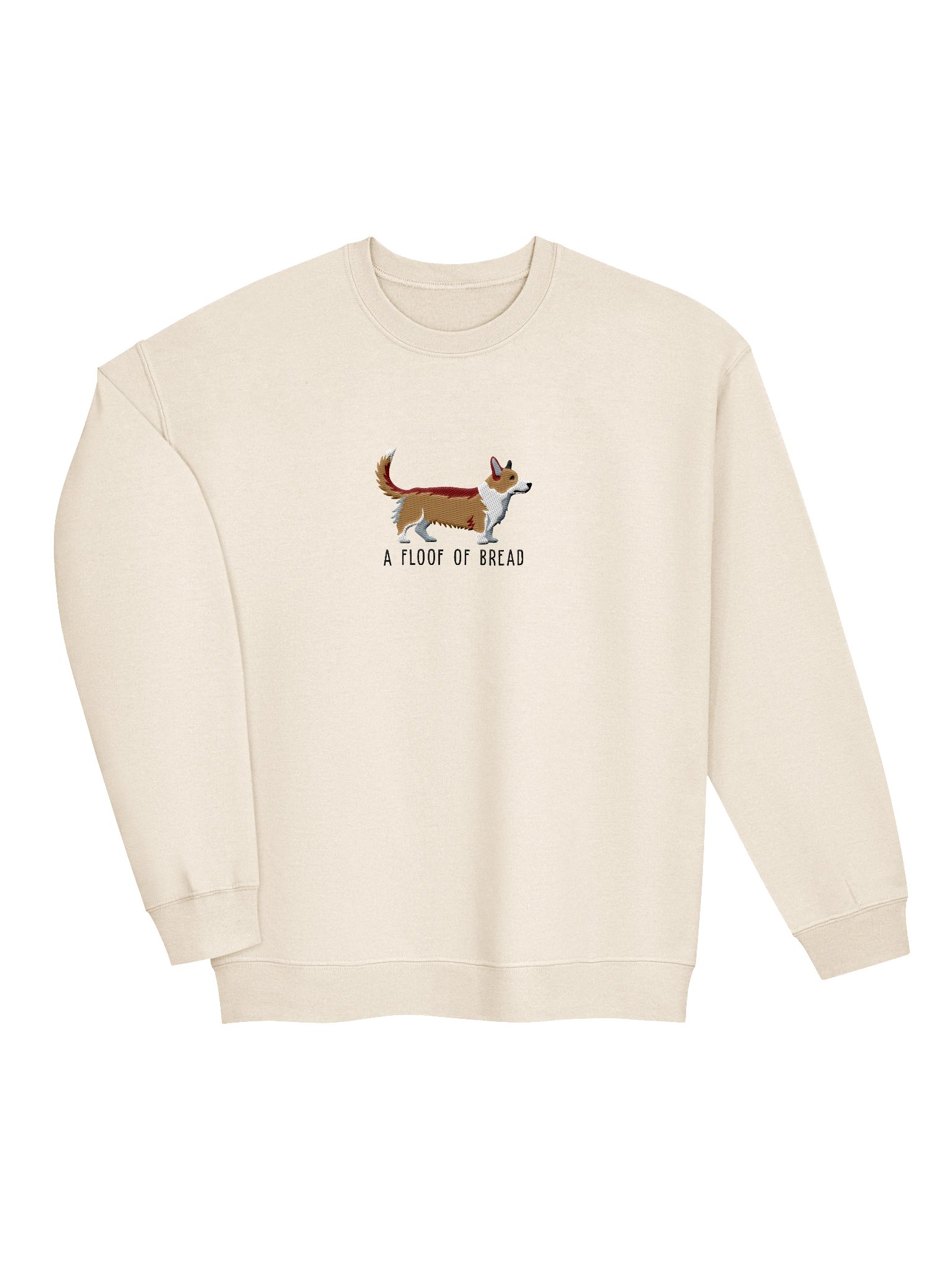 A Floof of Bread Sweatshirt (Embroidered) of a Cardigan Welsh Corgi(Tan) product image (6)