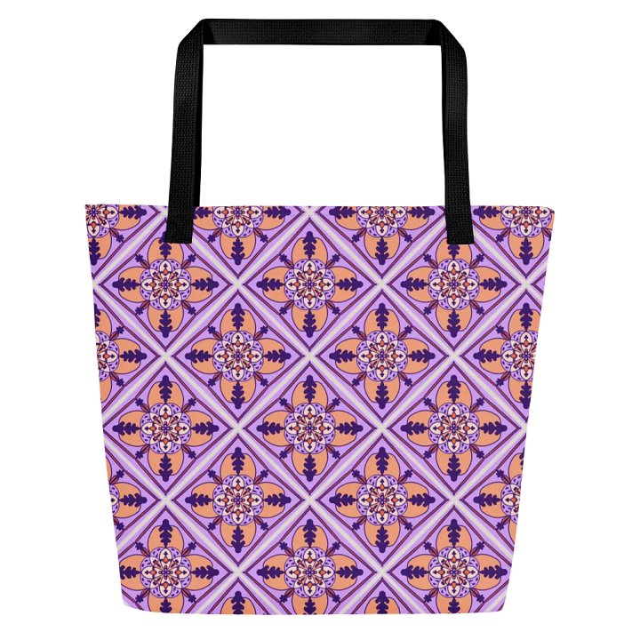 Detailed Symmetrical Pattern All Over Print Tote product image (1)