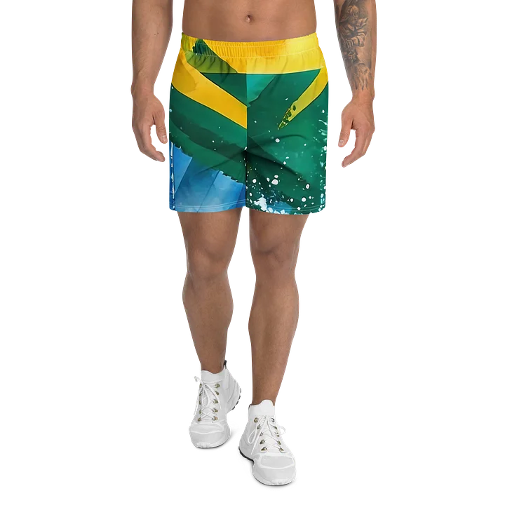 SVG Vintage Sport Diplomat Print - Caribbean Apples | Athletic Long Shorts product image (2)