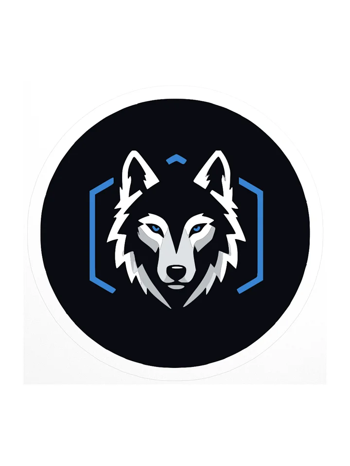 Geometric Wolf Kiss Cut Sticker product image (1)