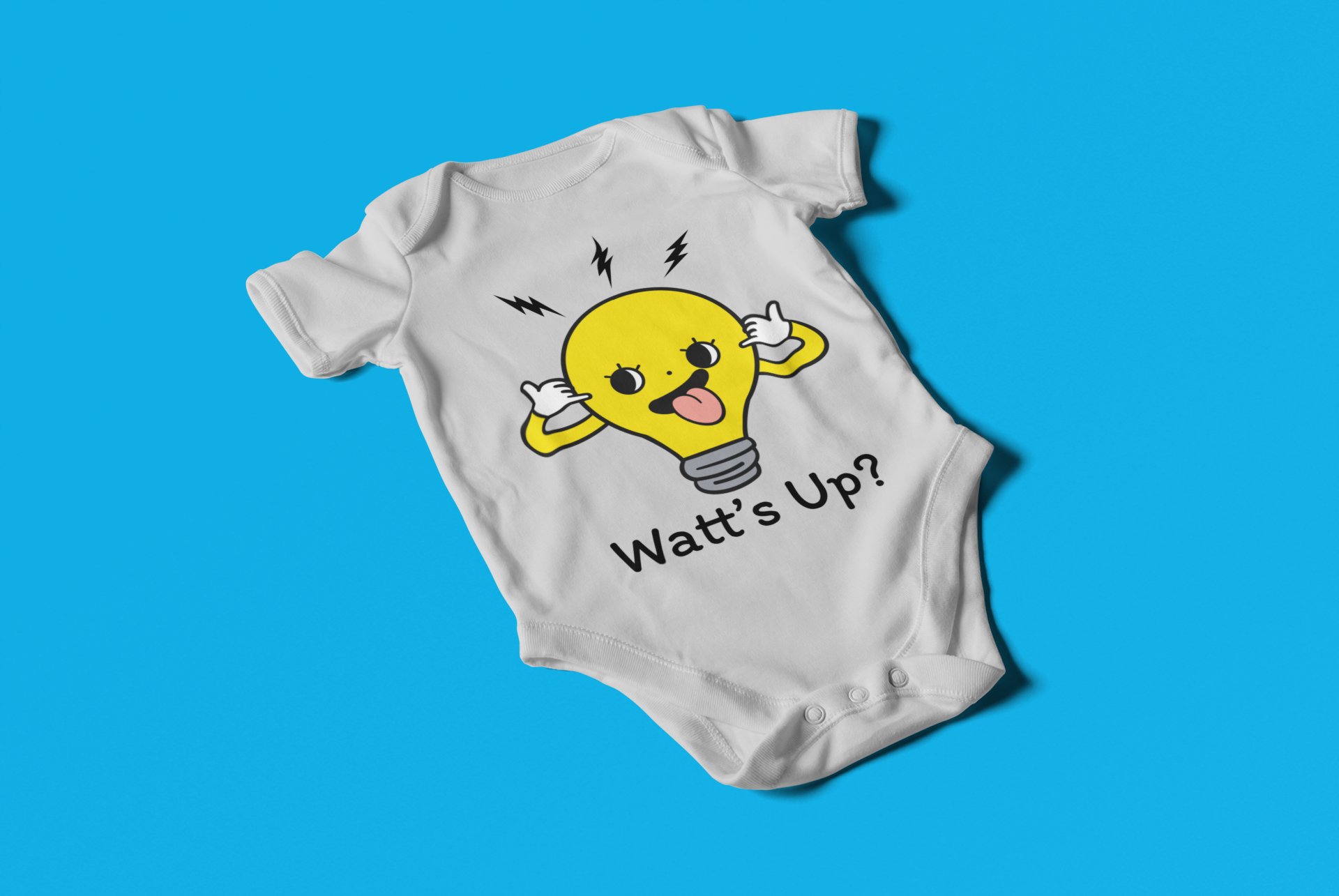 WATT'S UP? - Baby Bodysuit Onesies for Boys and Girls product image (4)