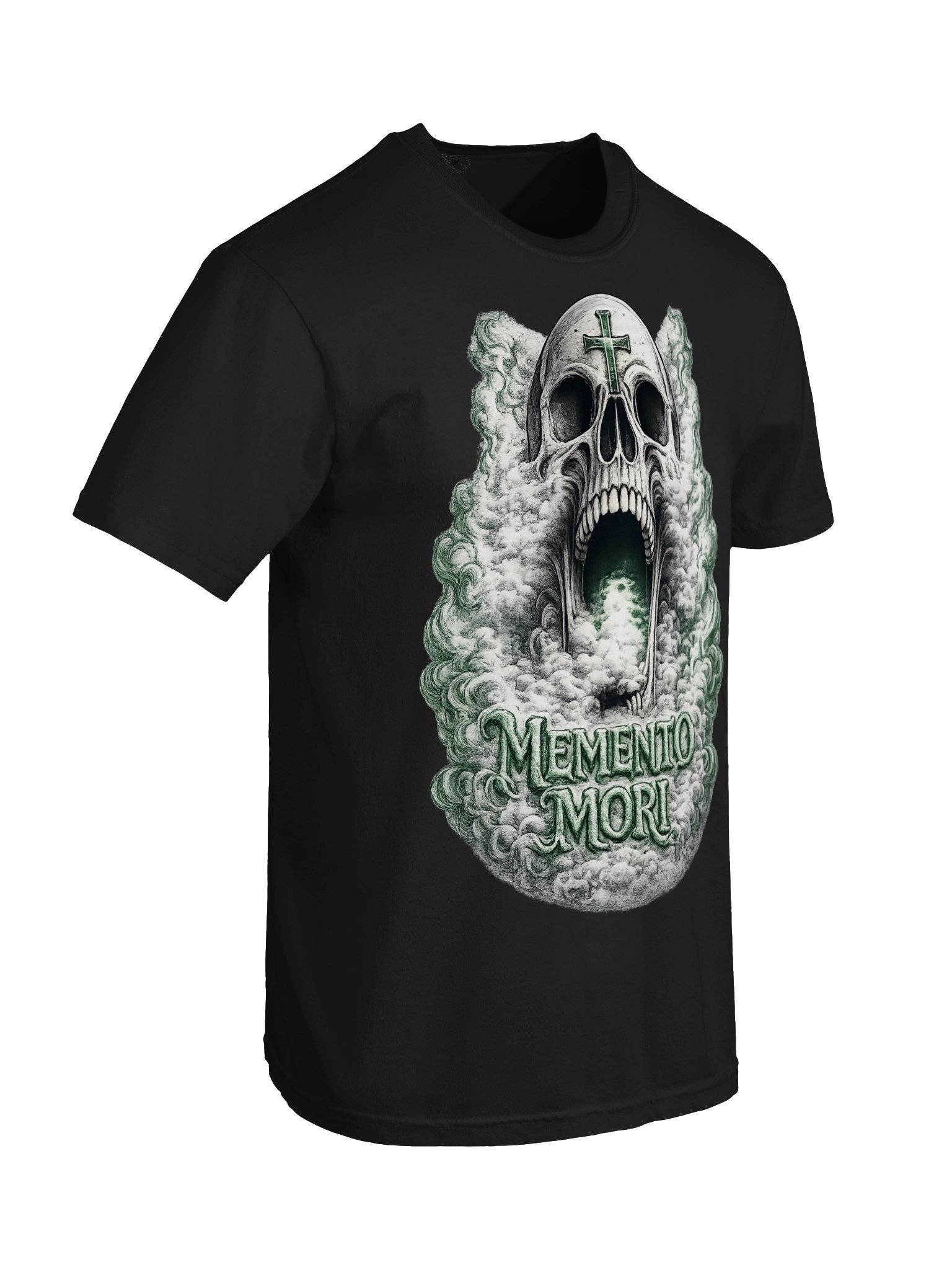 Memento Mori Skull Tee (Green) product image (6)