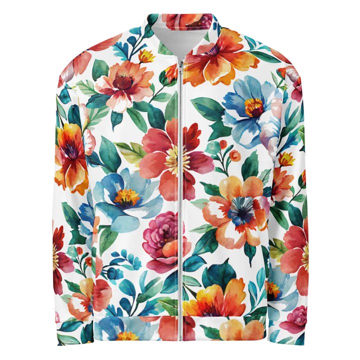 Floral Fusion All-Over Bomber Jacket product image (1)