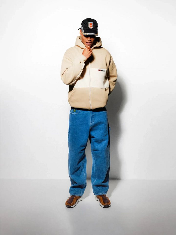Panel Zip-Thru Hood, Tan product image (1)