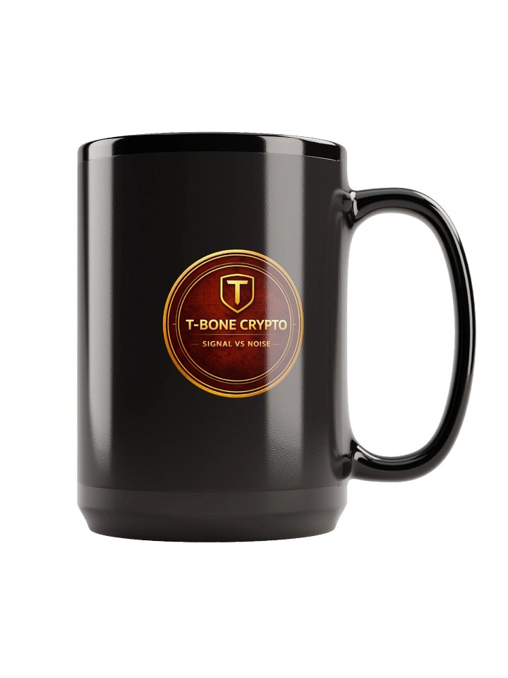 T-Bone Crypto Coin Crest Mug | Black product image (1)