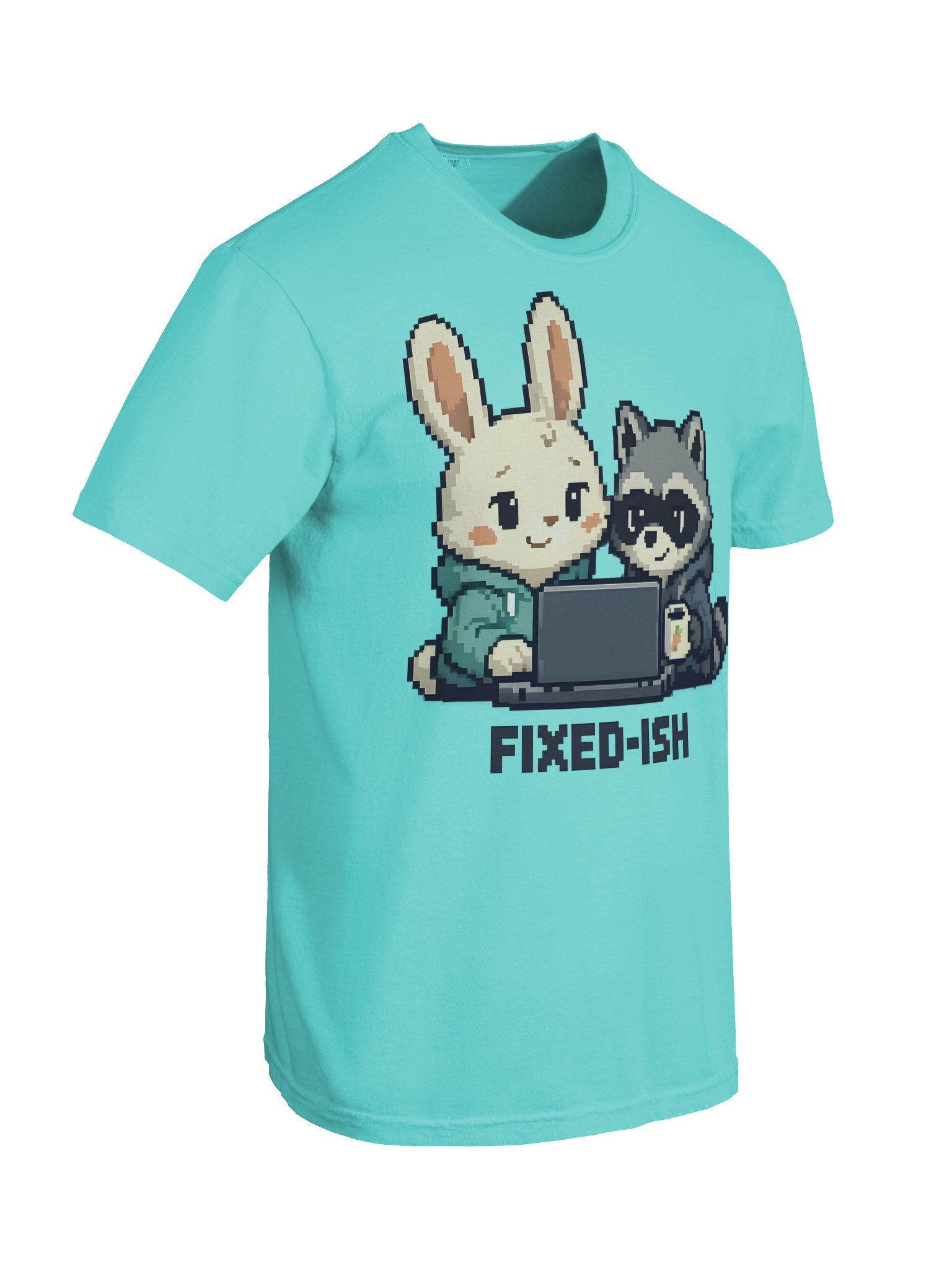 Fixed-ish Rabbit & Raccoon T-Shirt product image (8)