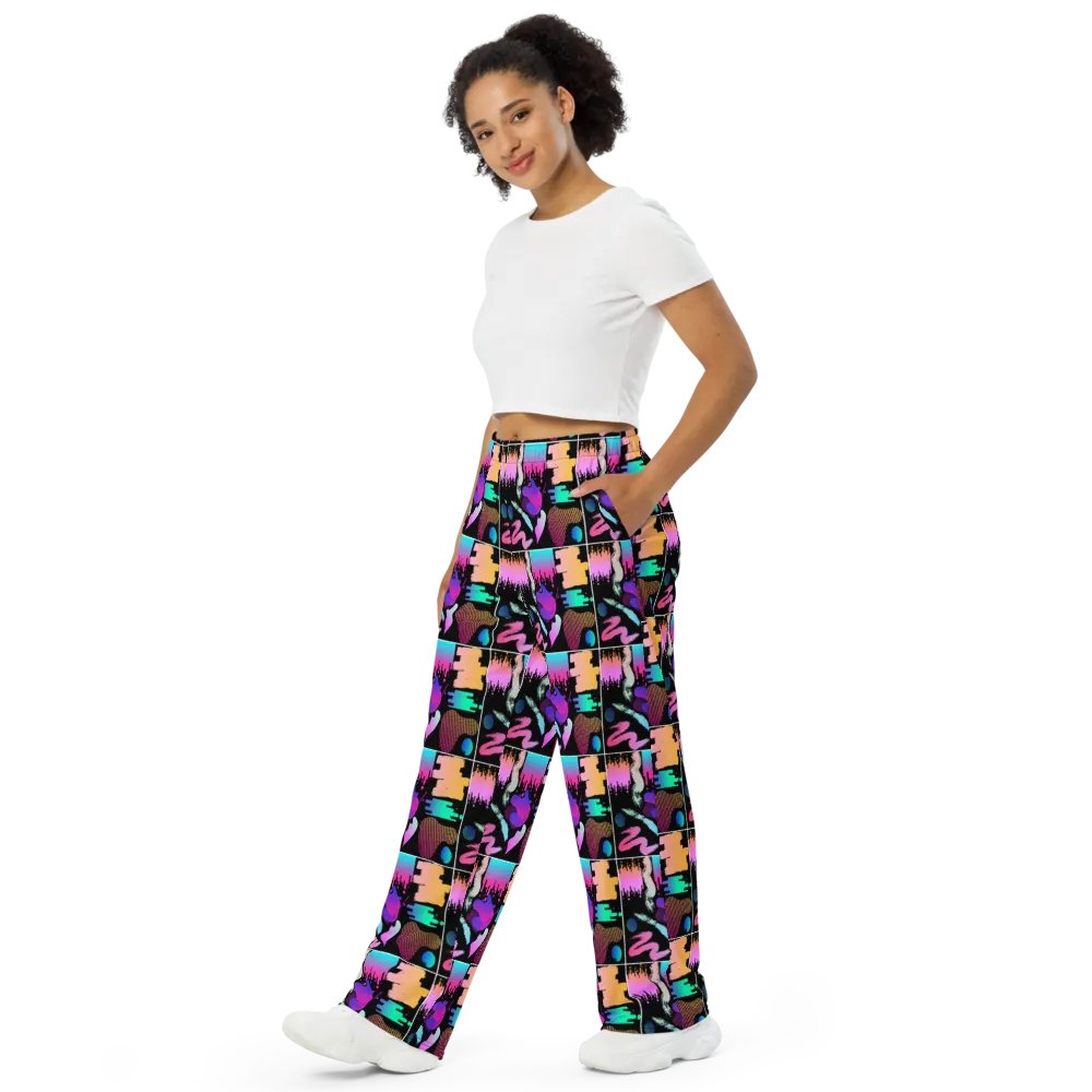 90's Pattern Unisex Wide Leg Pants | 90's Pattern Pants | 1990s Pattern product image (10)
