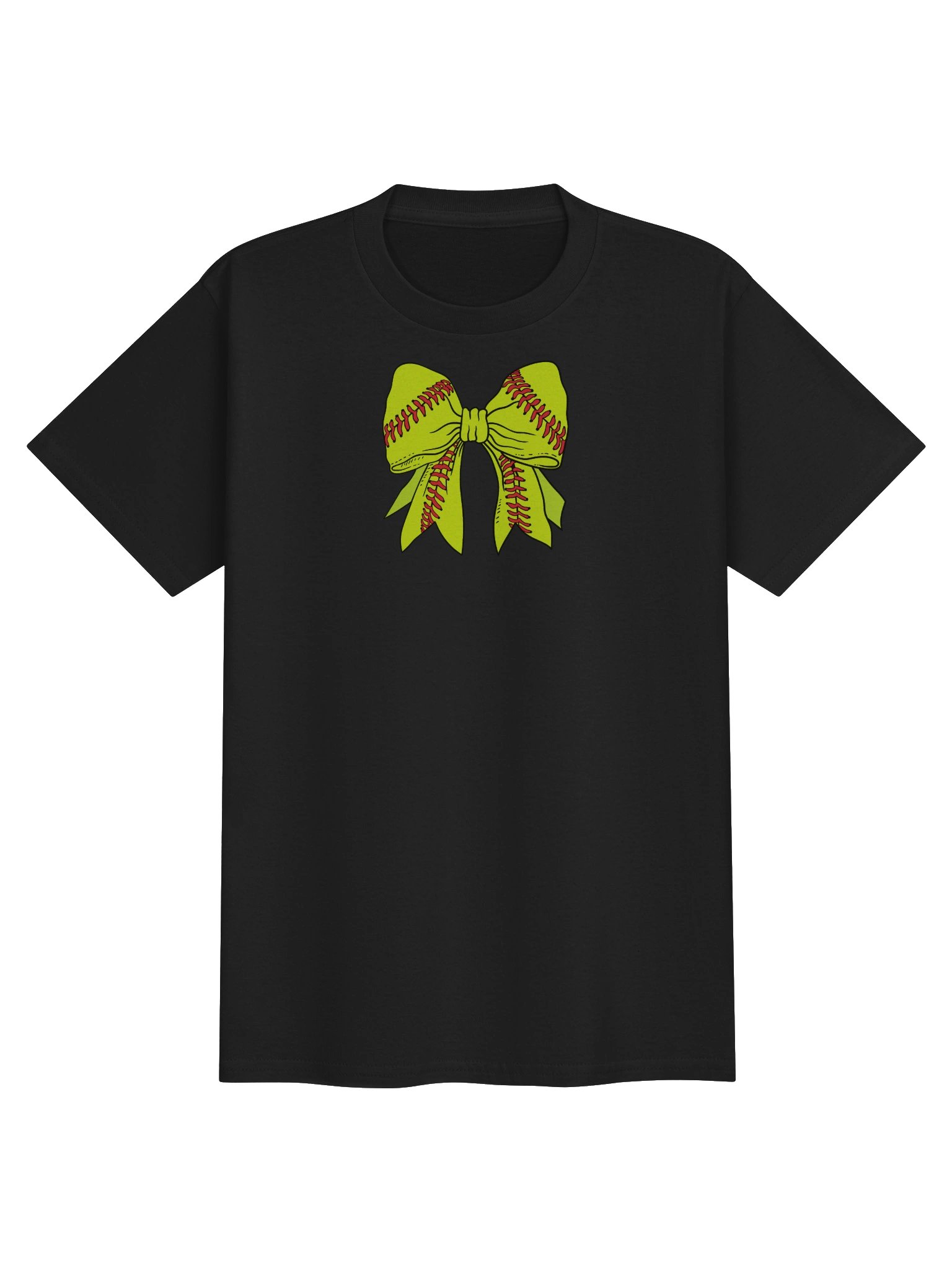 Youth Softball Bow T-Shirt product image (2)