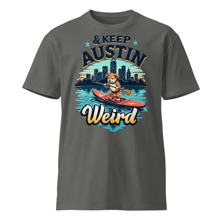 Austin Paddleboarding Dog Unisex Tee product image (1)