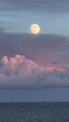 Some nights don’t need a filter 🌙🩷🌊

Just the moon, pink clouds, and the ocean doing all the work.

#fullmoon #ocean #pinkclouds