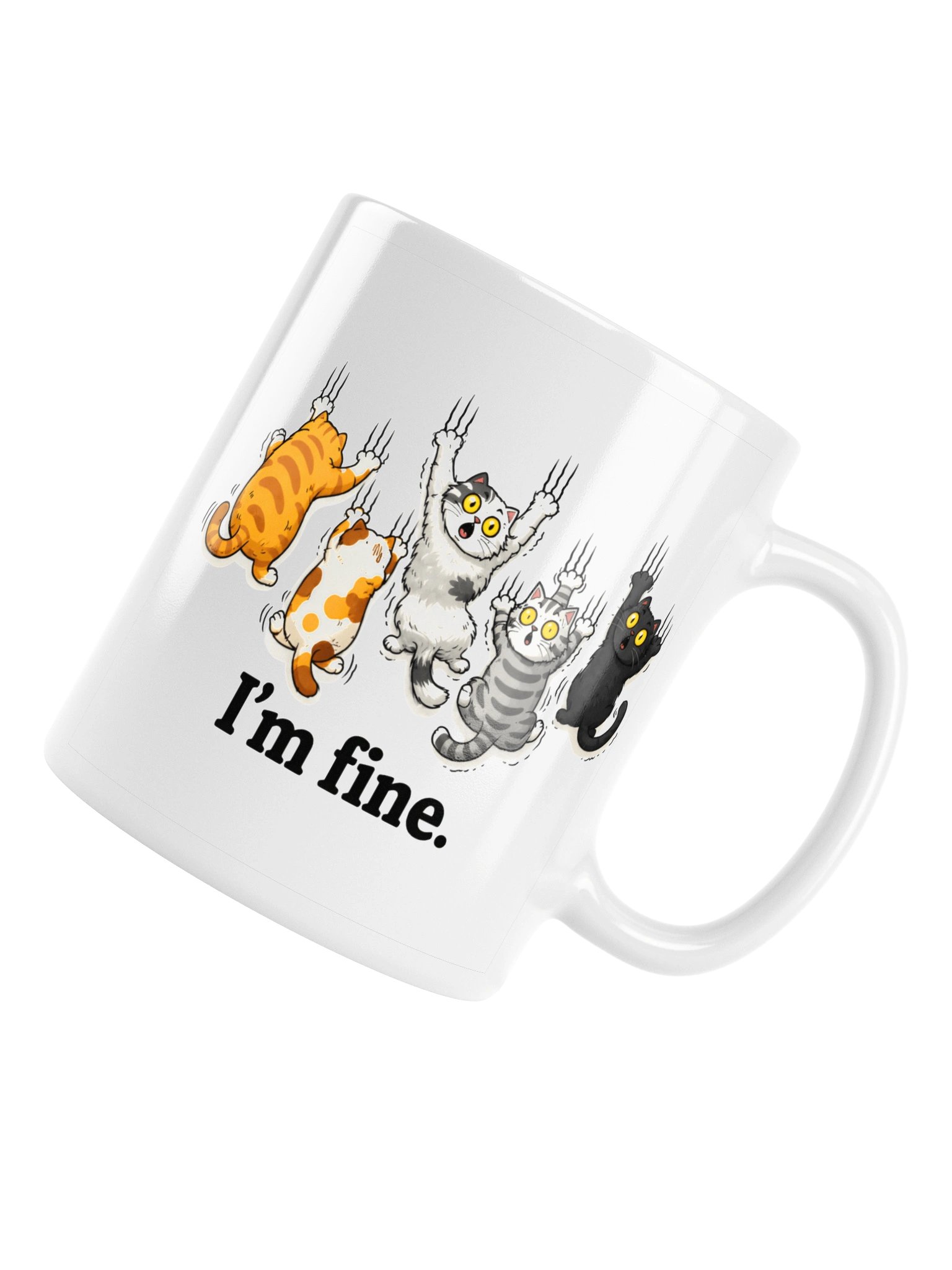 I'm Fine. | Sarcastic Cat Mug for People Who Are Not Fine product image (3)