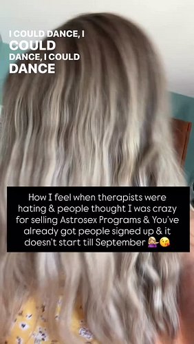 SHAMELESS SQUAD: I’m celebrating. 💃🏼✨🪩

I got so much shit from therapists that Astrosex wouldn’t help people & I’ve already ...