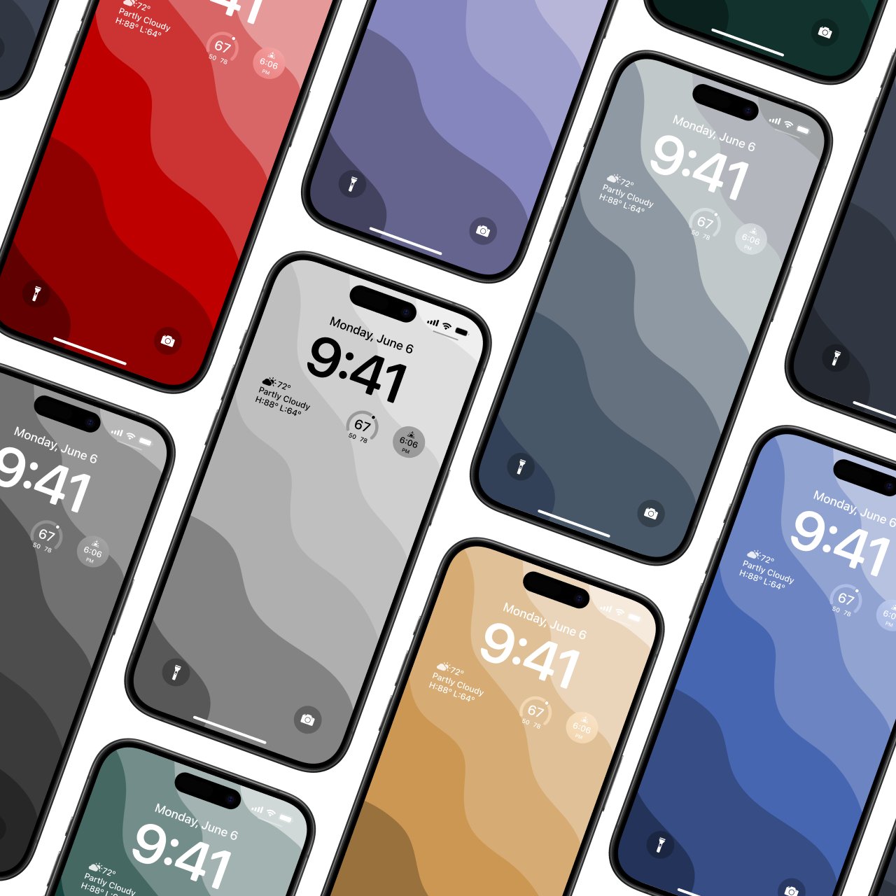 Minimal Waves Wallpaper Pack product image (1)