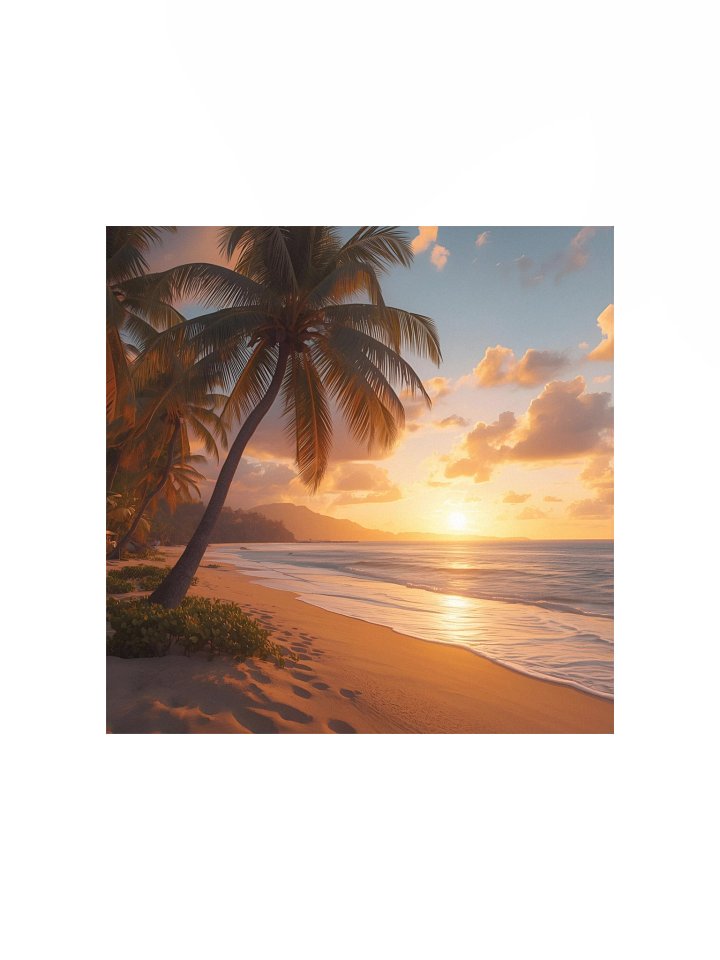 Tropical Sunset Paradise Poster product image (1)