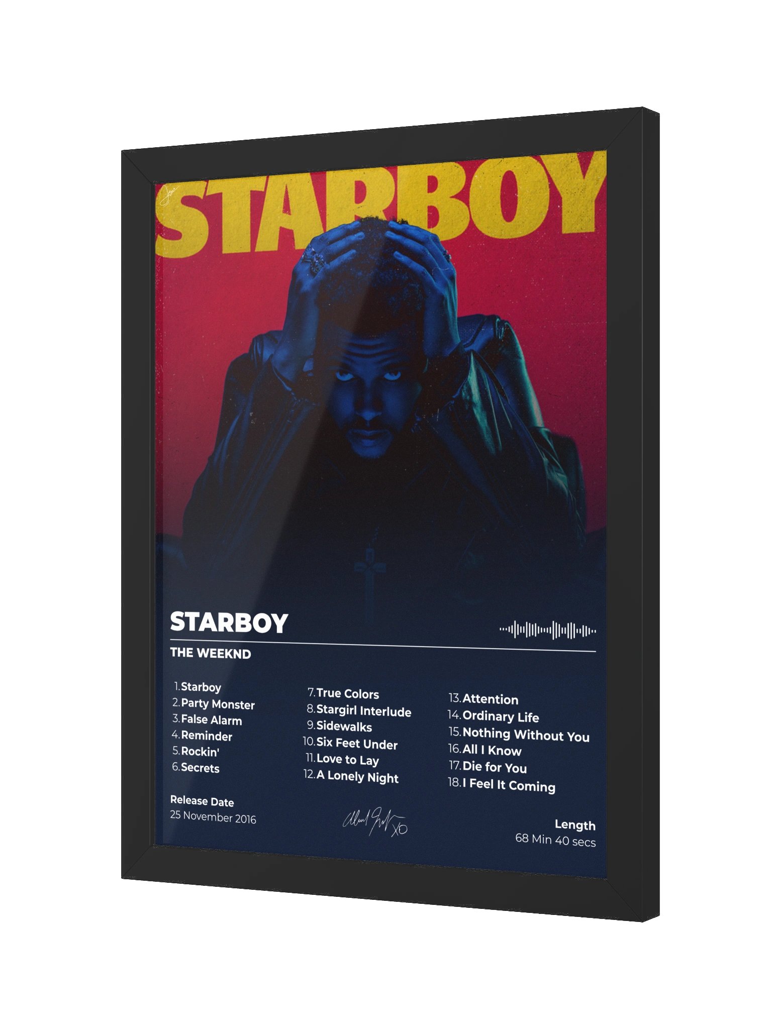 Starboy Album Poster Framed product image (3)