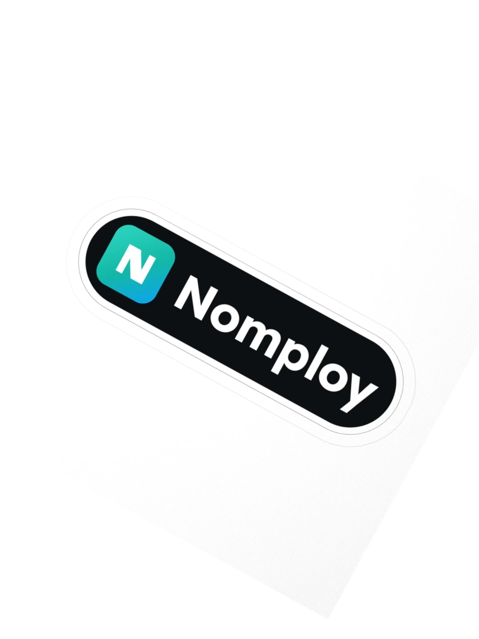 Nomploy Wordmark Sticker product image (2)