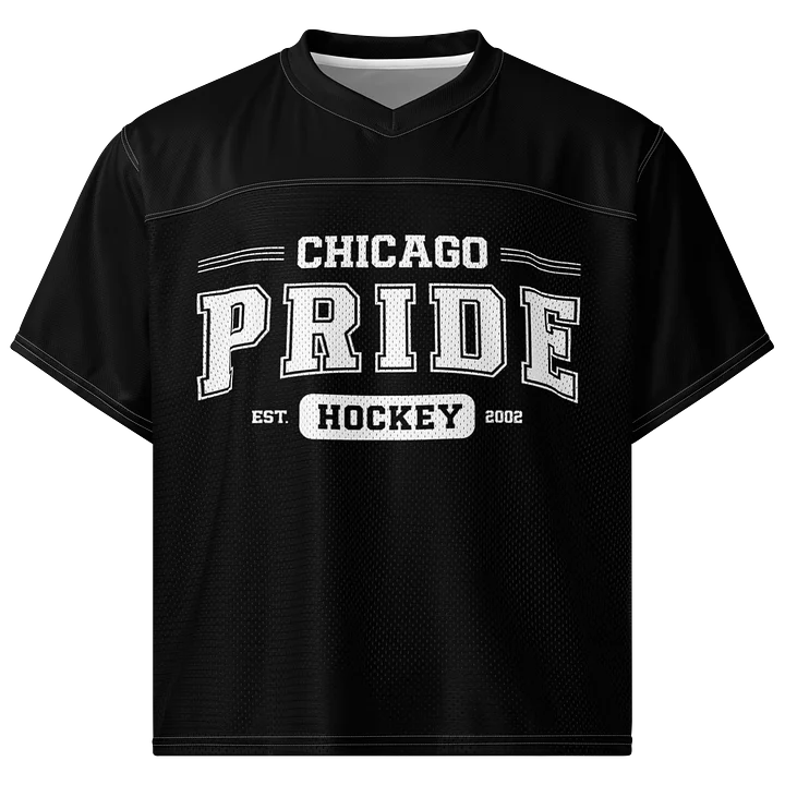 Chicago Pride Hockey Mesh Jersey Tee (Black Version) product image (1)