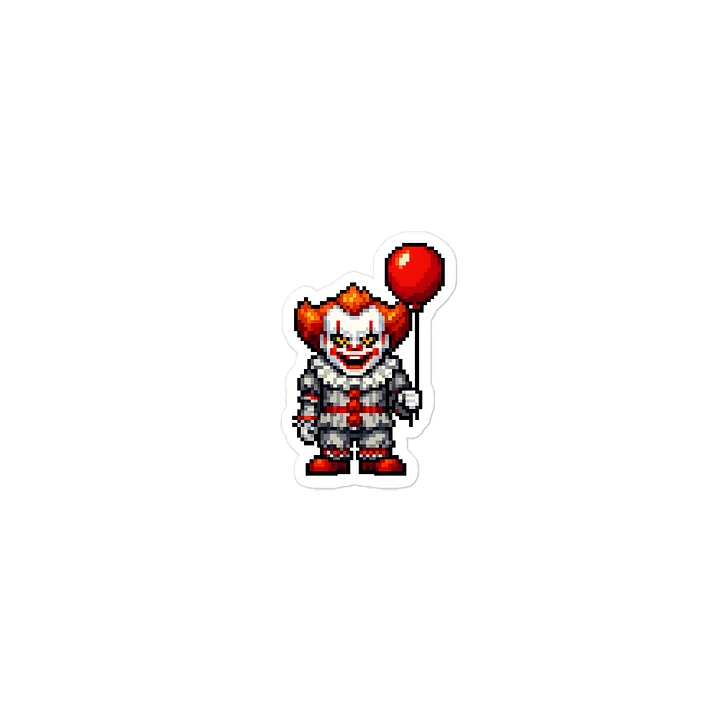 Pennywise (It) Retro Pixel Art Laptop Sticker product image (2)