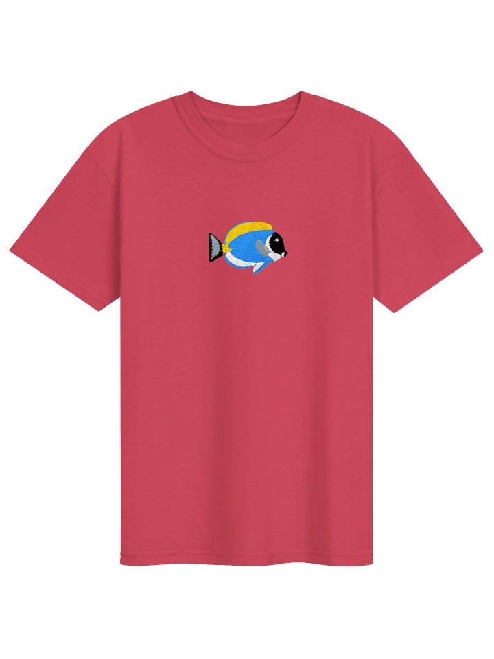 Powder Blue Tang Premium T-Shirt (Embroidered) for Reef and Marine Aquarium Lovers product image (33)