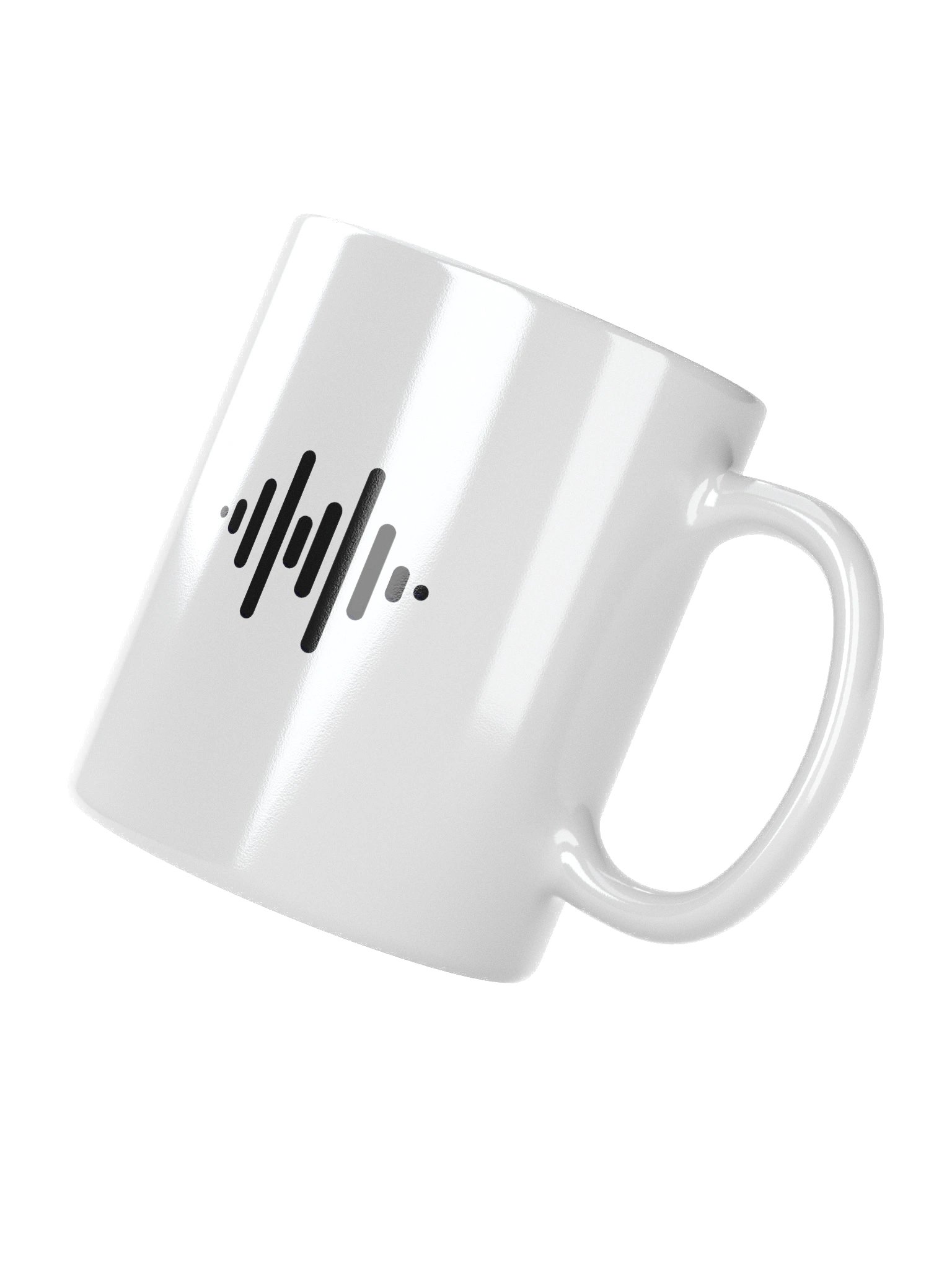 ASMR with MAPA White Mug – Black Soundwave Logo & Text (11oz, 15oz, 20oz) product image (7)