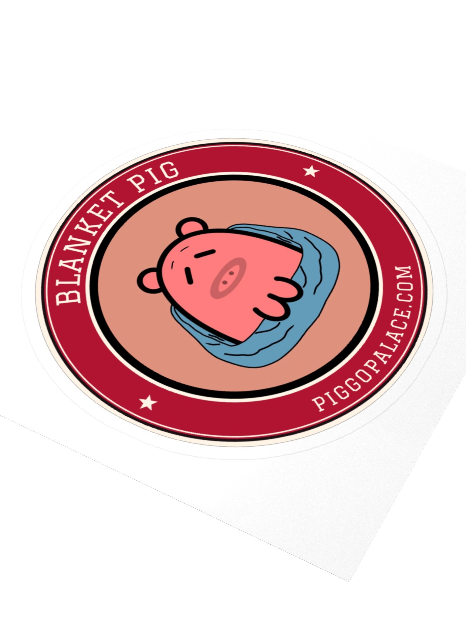 Blanket Pig Varsity Sticker product image (9)