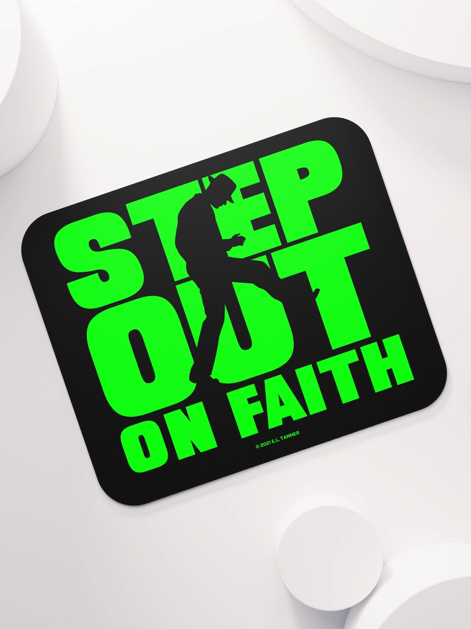 Step Out on Faith, Grn Mouse Pad product image (7)