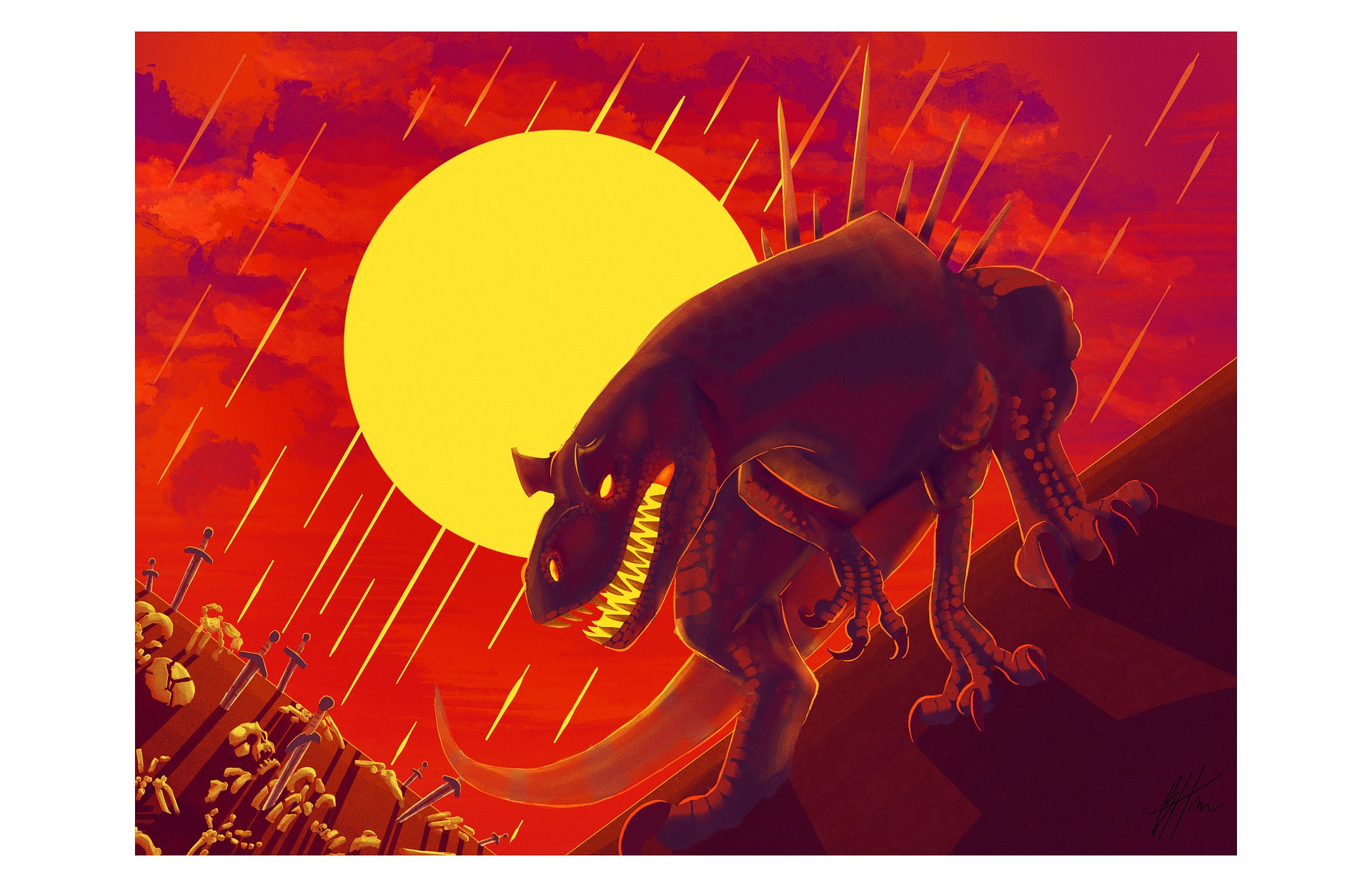 Battlefield Scavenger, Print product image (1)