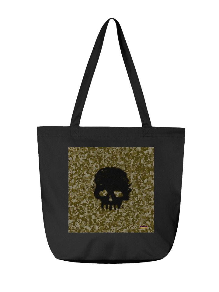 Pixelated Skull Camo Tote Bag product image (2)