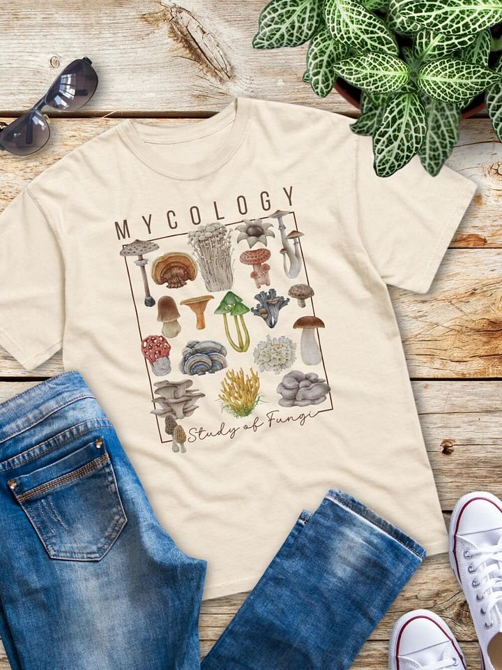 Mushroom Lover's Mycology Tee - Study of Fungi Design product image (1)