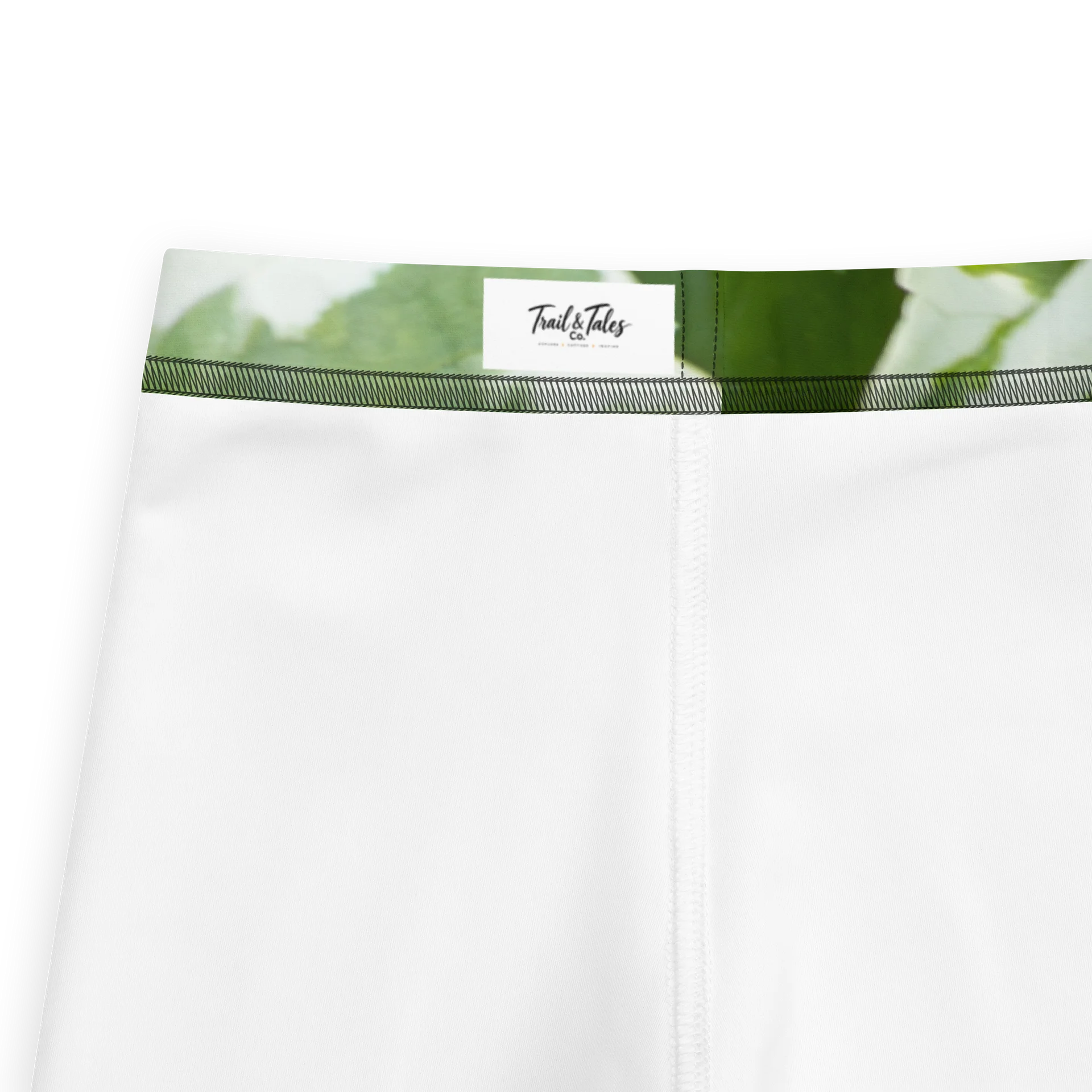 Moss & Parch All-Over Print Kids Leggings | Green & Cream Outdoor Play Pants product image (2)