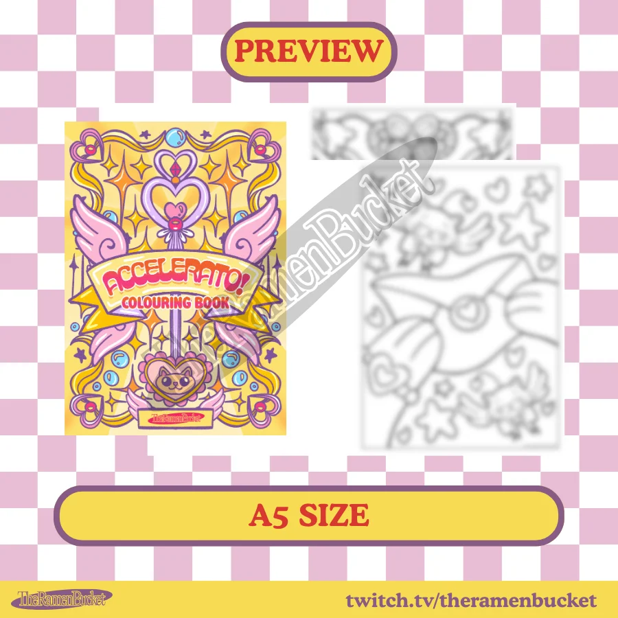 'ACCELERATO!' Colouring Book - A5 product image (2)