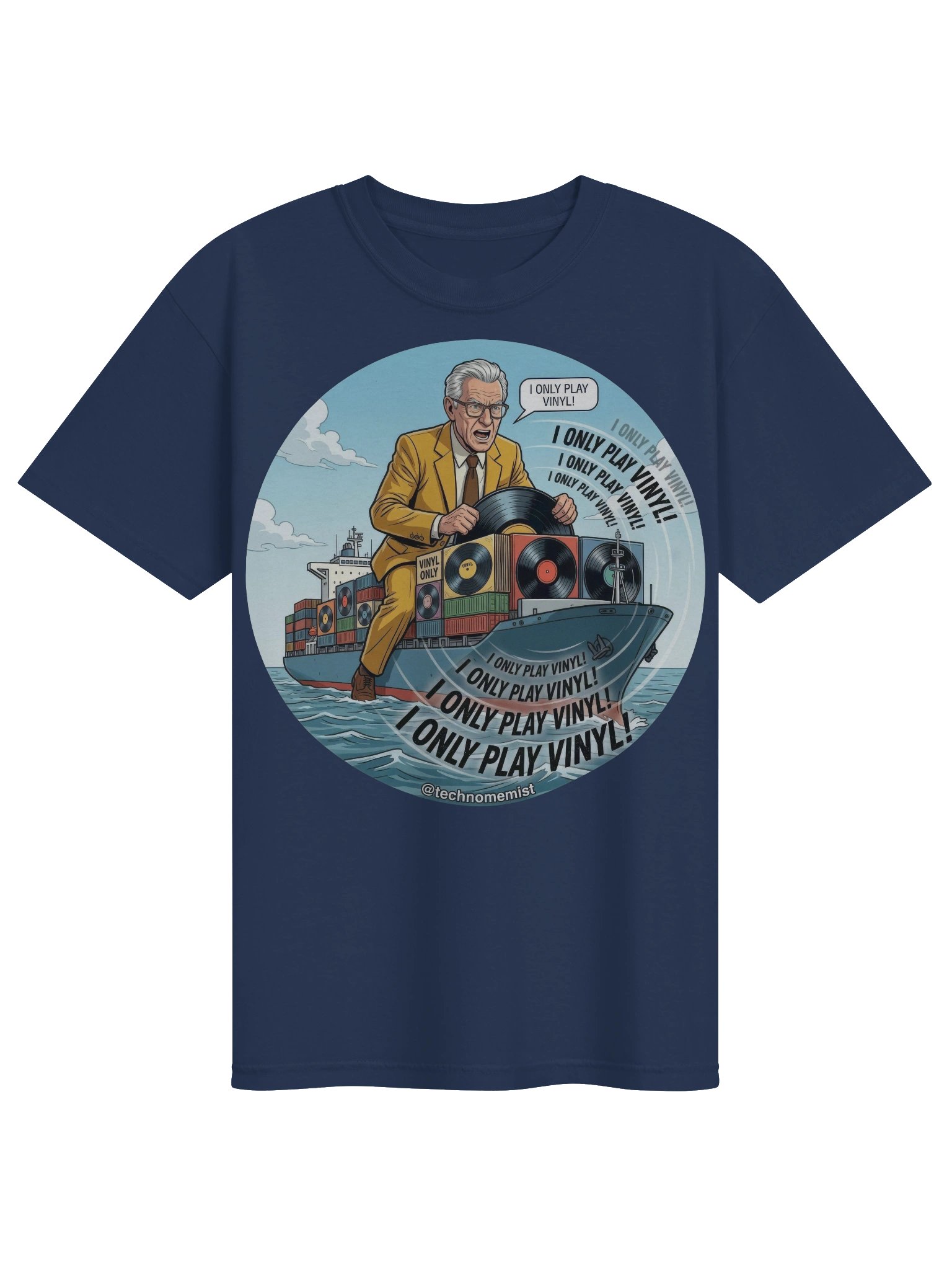 I Only Play Vinyl! Double Sided Shirt product image (73)