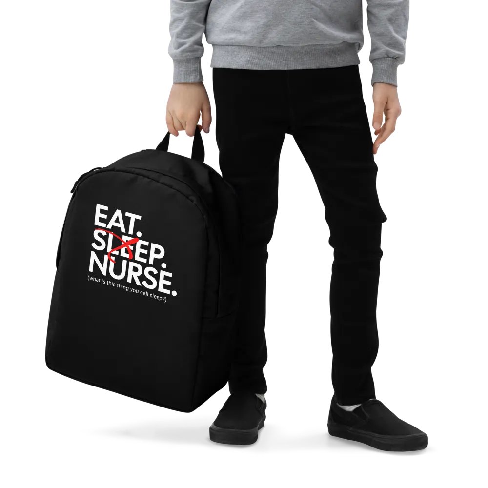 Eat Sleep Nurse Backpack (Large/Black) product image (3)