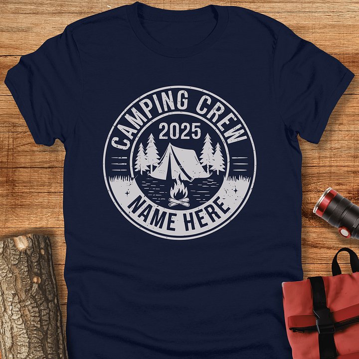 Custom camping crew t-shirt, Unisex product image (1)