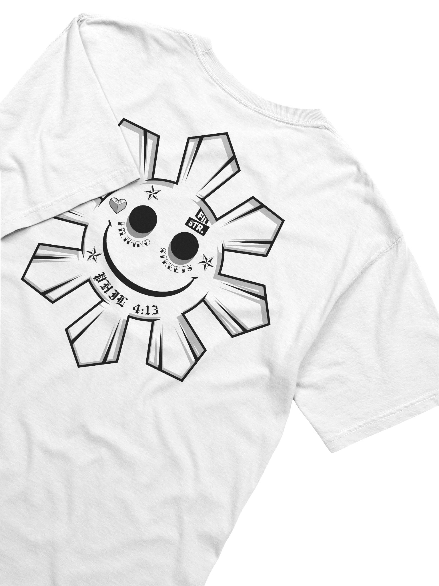PHILIPPINE SUN MONO WHITE TEE product image (4)
