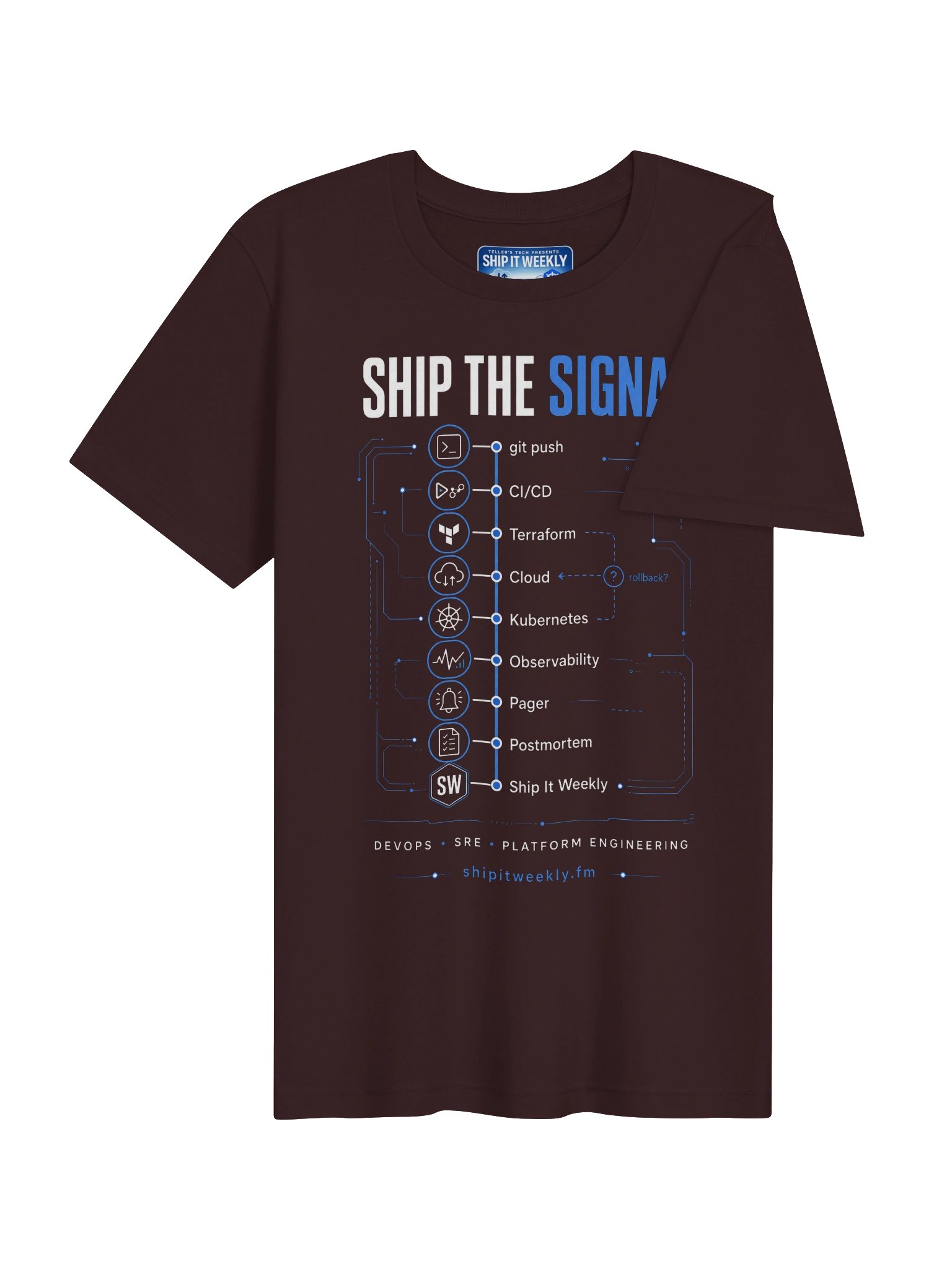 Ship the Signal | Ship It Weekly DevOps Tee product image (4)