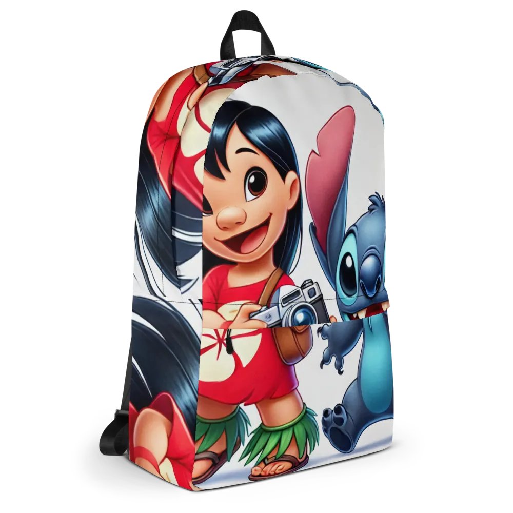 Lilo and Stitch All-Over Print Backpack 2 zipper product image (5)