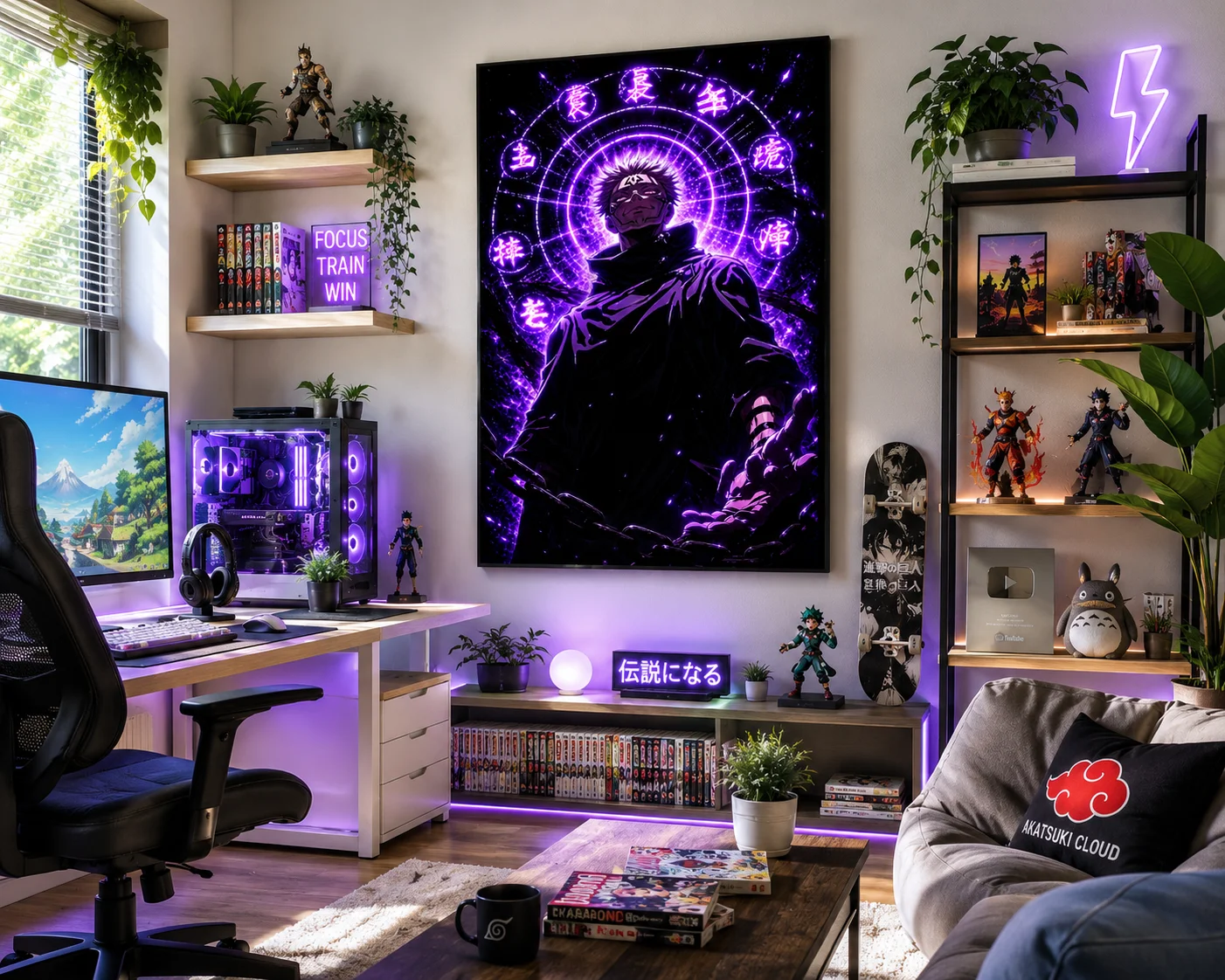 Sukuna - King of Curses | Purple Curse Energy Anime Wall Poster product image (3)