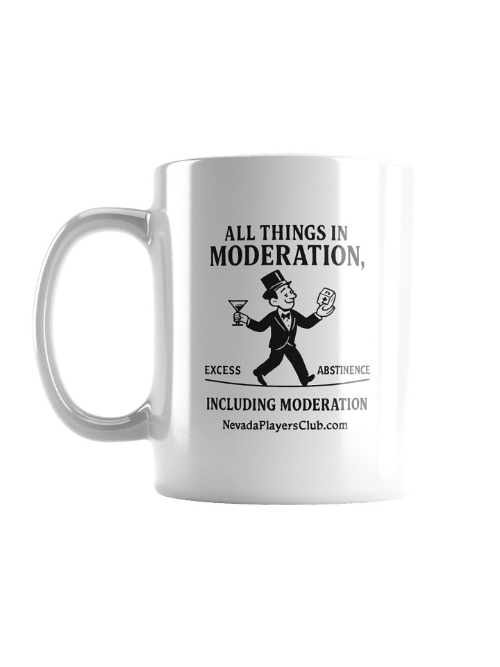 All Things in Moderation Mug - Tightrope Version product image (1)