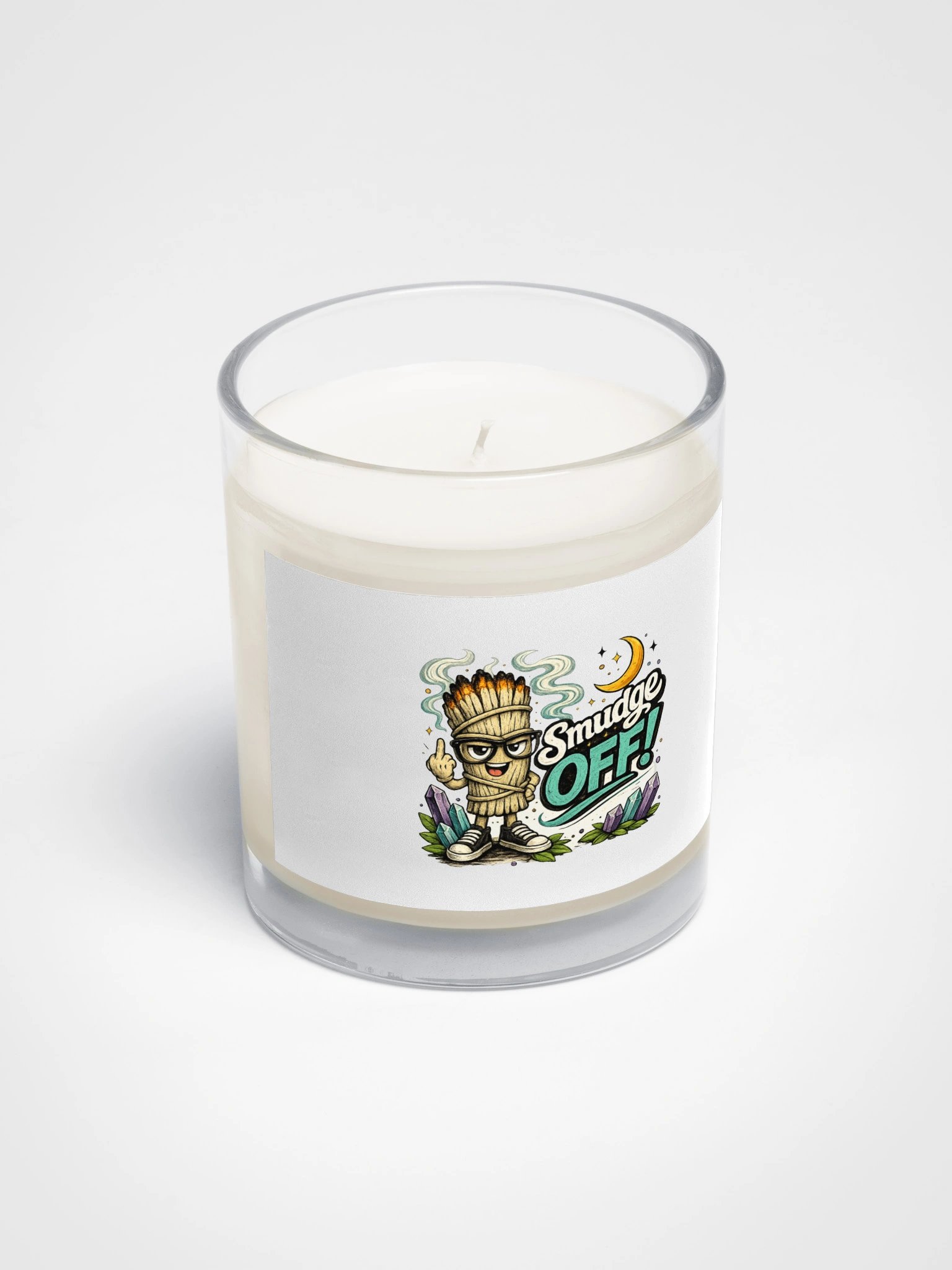 Smudge Off | The Official Smudgy the Sage Sarcastic Spiritual Soy Candle product image (2)