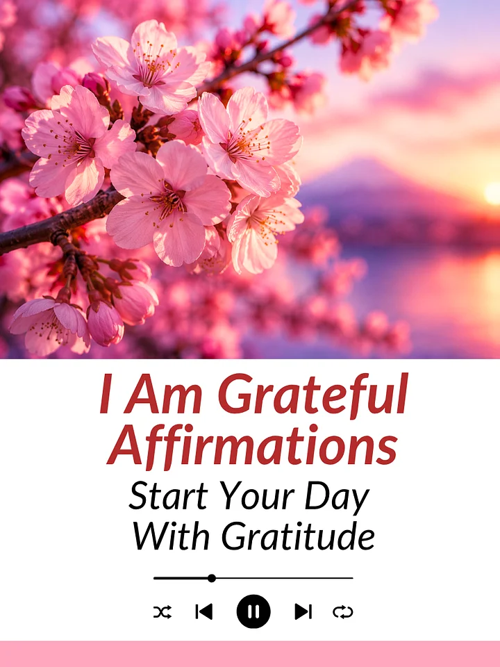 I Am Grateful Affirmations — Start Your Day with Gratitude | MP3 Download product image (1)